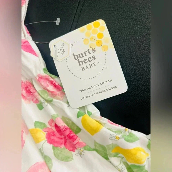 Burt’s bees BABY outfit size 3/6 100%COTTON 2 piece Set - Picture 5 of 9